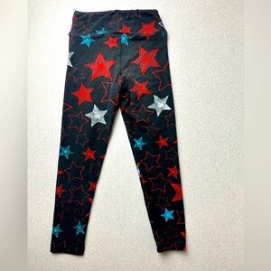 Size S/M - Girls LulaRoe 4th of July Red, White & Blue Stars Leggings